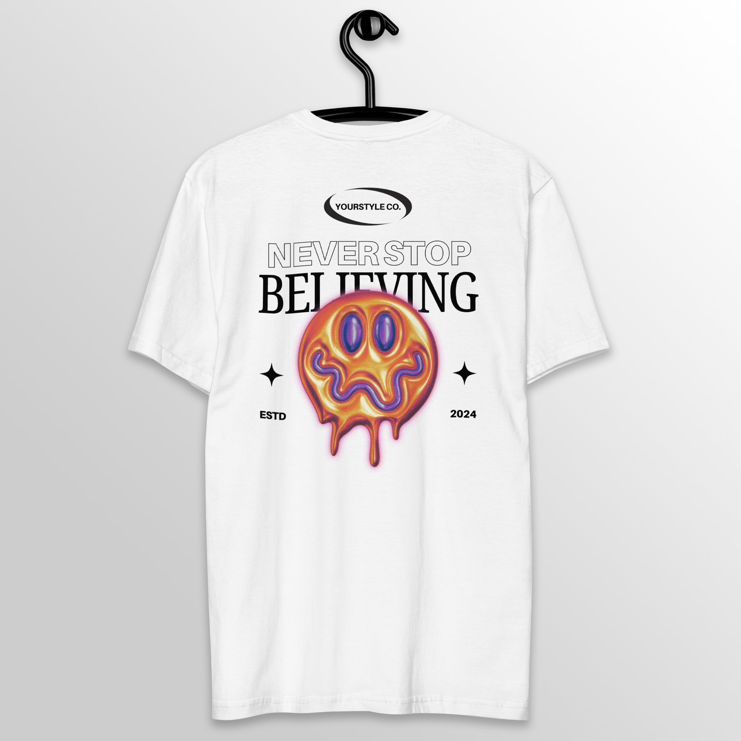 Camiseta - Never Stop Believing