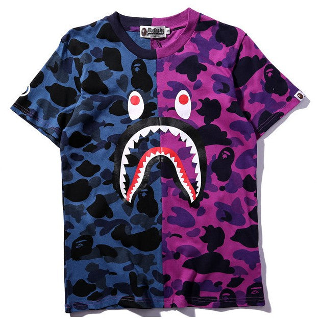 Camiseta BAPE Shark Camuflada