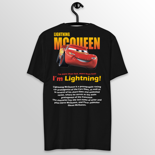 Camiseta Preta - Relâmpago McQueen